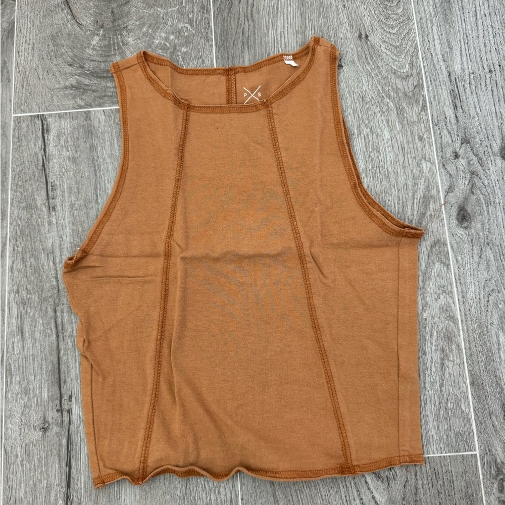 PacSun LA Hearts Burnt Orange Tank Top